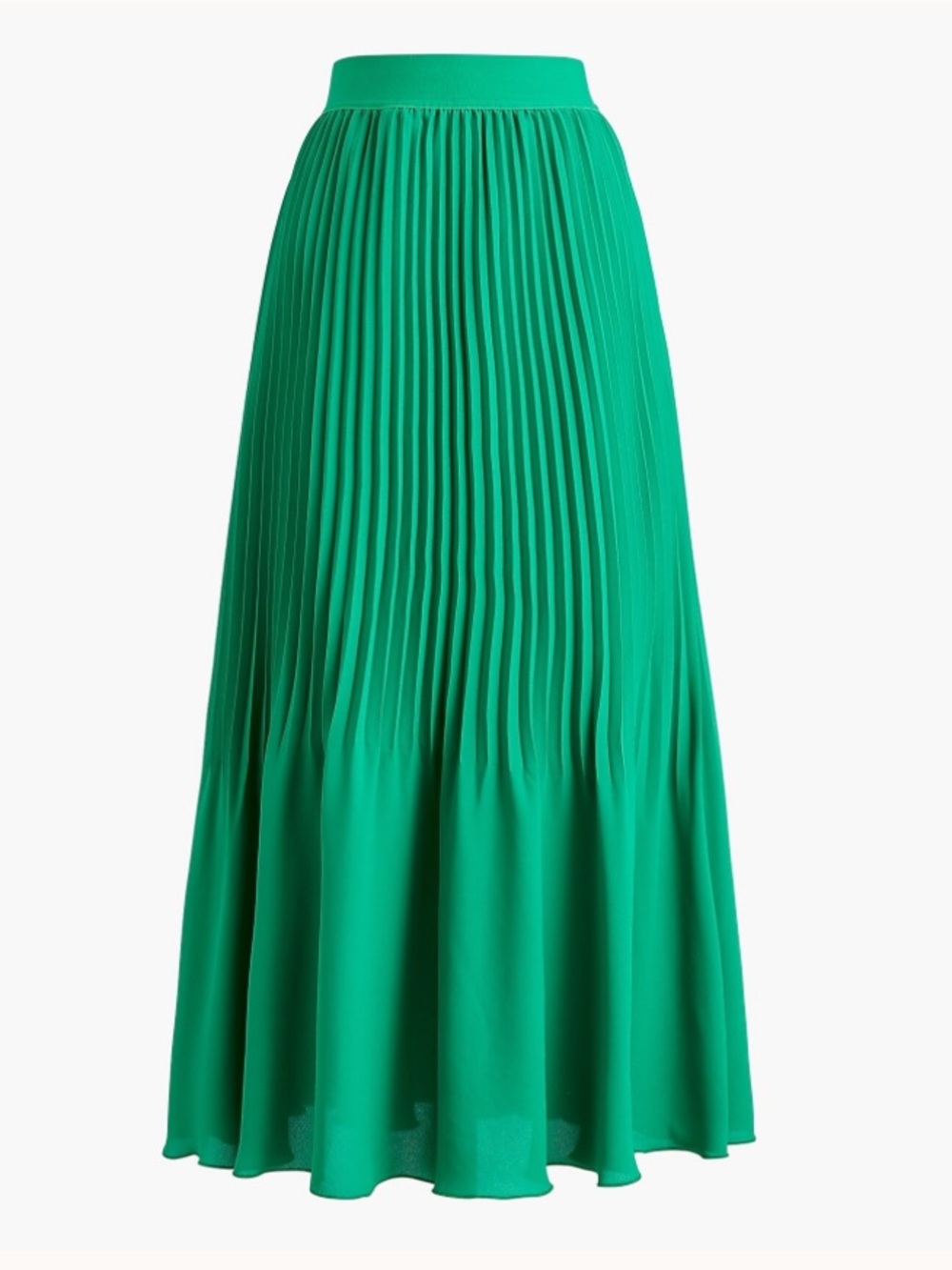 J. Crew Pleated Midi Skirt